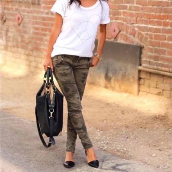 Camouflage Skinny Jeans by Sold Design Lab - Size 29 - Picture 1 of 5
